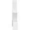 Ekena Millwork Vanguard Architectural Grade PVC Gable Bracket, 84"W x 38 1/2"H x 6"D x 6"F, 11/12 Pitch GBP084X39X0606VAN00 - alternate 3